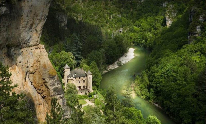Chateau De La Caze St Enimie, Languedoc Roussilon - France
